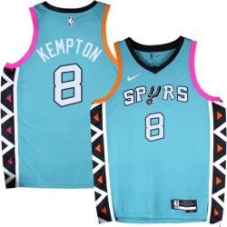 Spurs #8 Tim Kempton 2022-2023 Green City Edition Twill Jersey