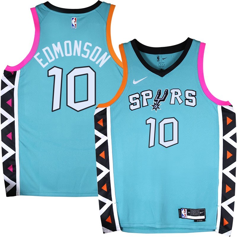 Spurs #10 Keith Edmonson 2022-2023 Green City Edition Twill Jersey