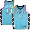 Spurs #10 Speedy Claxton 2022-2023 Green City Edition Twill Jersey