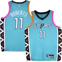 Spurs #11 Fred Roberts 2022-2023 Green City Edition Twill Jersey