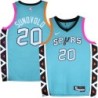 Spurs #20 Jon Sundvold 2022-2023 Green City Edition Twill Jersey