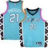 Spurs #21 Roger Phegley 2022-2023 Green City Edition Twill Jersey