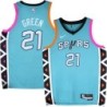 Spurs #21 Sidney Green 2022-2023 Green City Edition Twill Jersey