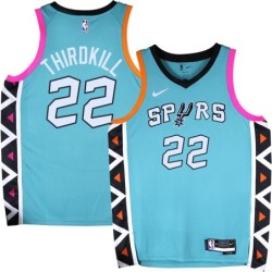 Spurs #22 David Thirdkill 2022-2023 Green City Edition Twill Jersey