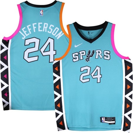 Spurs #24 Richard Jefferson 2022-2023 Green City Edition Twill Jersey