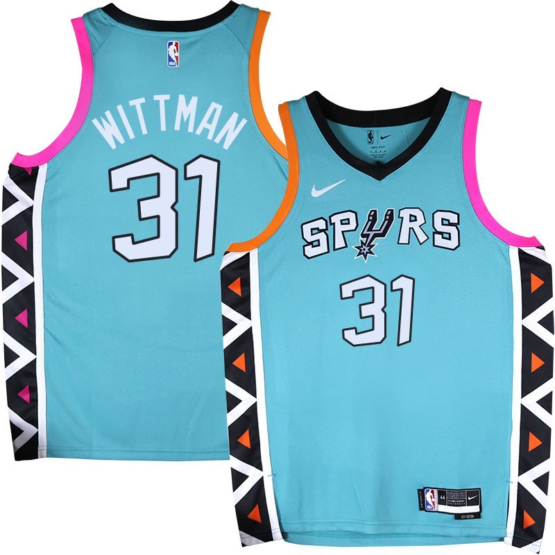 Spurs #31 Greg Wittman 2022-2023 Green City Edition Twill Jersey