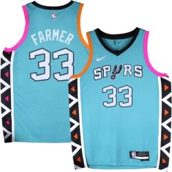 Spurs #33 Desmon Farmer 2022-2023 Green City Edition Twill Jersey