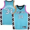 Spurs #34 Tony Massenburg 2022-2023 Green City Edition Twill Jersey