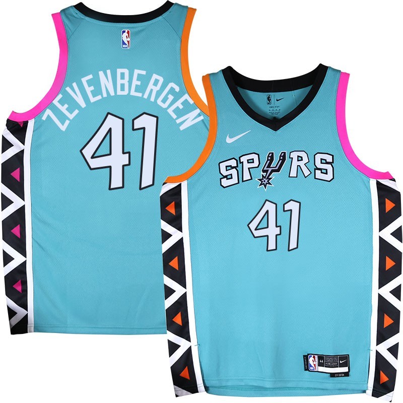 Spurs #41 Phil Zevenbergen 2022-2023 Green City Edition Twill Jersey