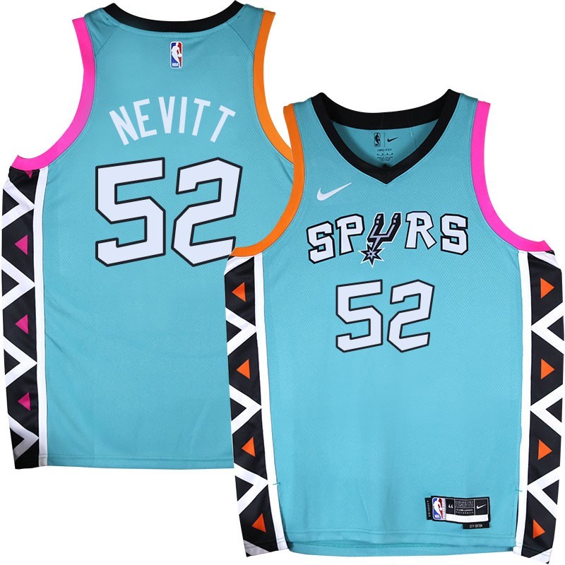 Spurs #52 Chuck Nevitt 2022-2023 Green City Edition Twill Jersey