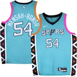 Spurs #54 Pops Mensah-Bonsu 2022-2023 Green City Edition Twill Jersey