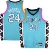 Spurs #24 Devin Vassell 2022-2023 Green City Edition Twill Jersey