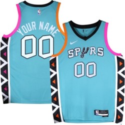 Custom Spurs Your Name/Number 2022-2023 Green City Edition Twill Jersey