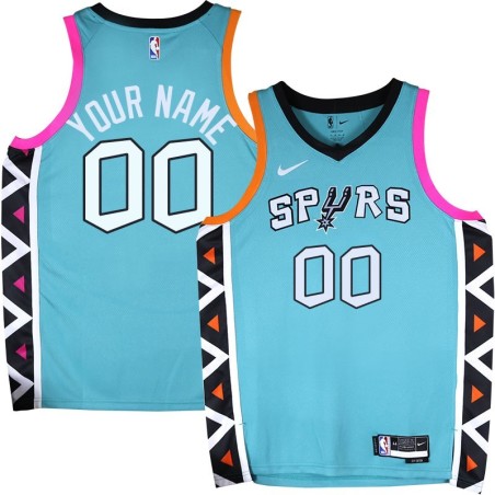 Custom Spurs Your Name/Number 2022-2023 Green City Edition Twill Jersey