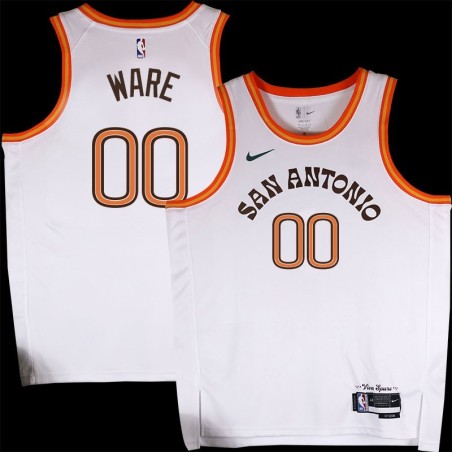 Spurs #00 Jim Ware 2023-2024 City Edition Twill Jersey