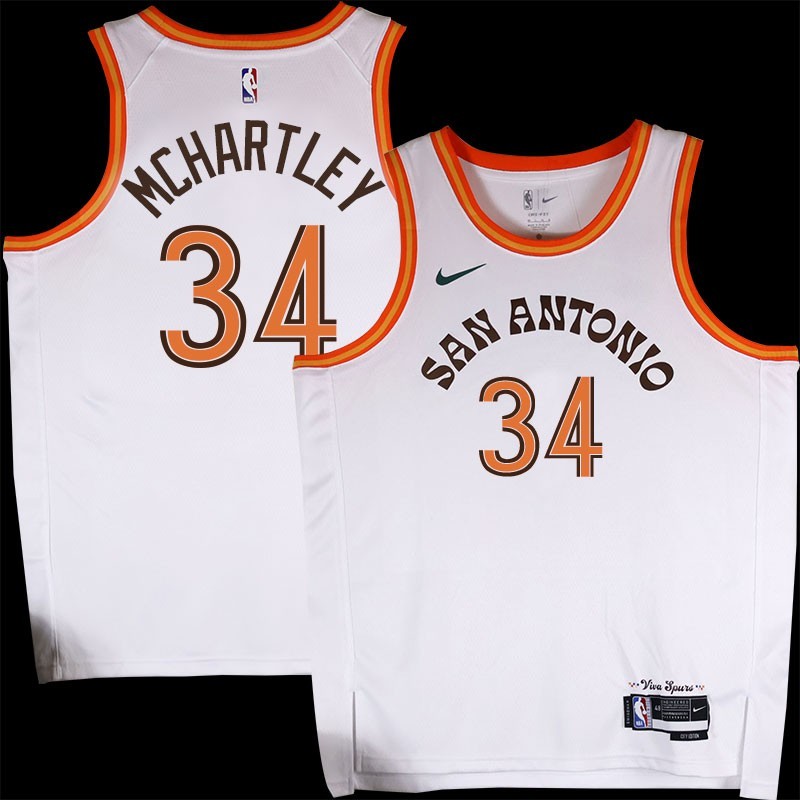 Spurs #34 Maurice McHartley 2023-2024 City Edition Twill Jersey