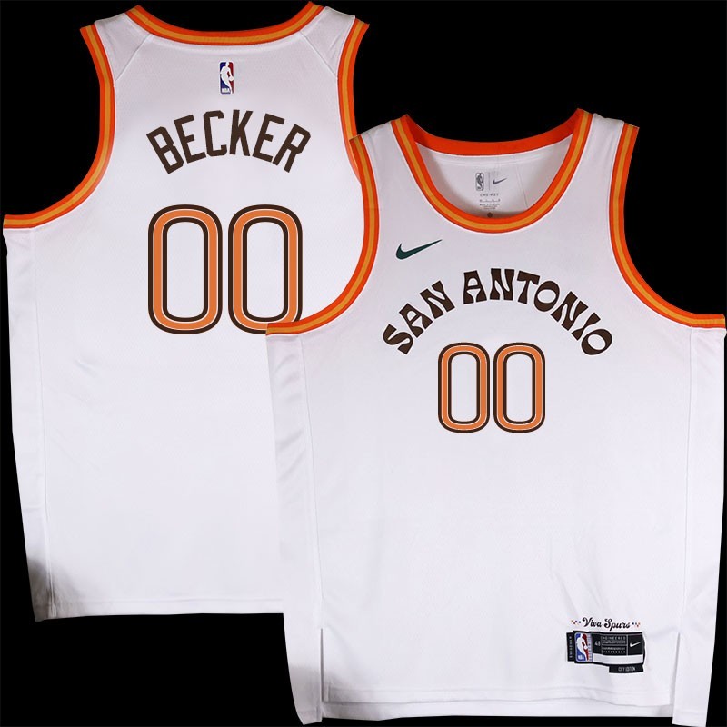 Spurs #00 Arthur Becker 2023-2024 City Edition Twill Jersey