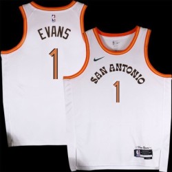 Spurs #1 Mike Evans 2023-2024 City Edition Twill Jersey