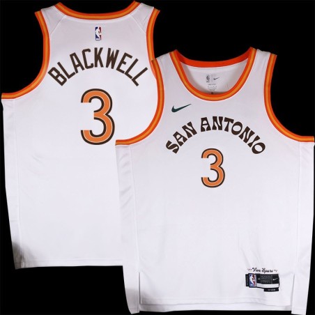 Spurs #3 Nate Blackwell 2023-2024 City Edition Twill Jersey