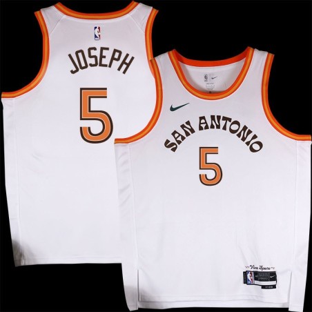 Spurs #5 Cory Joseph 2023-2024 City Edition Twill Jersey