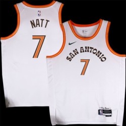 Spurs #7 Calvin Natt 2023-2024 City Edition Twill Jersey