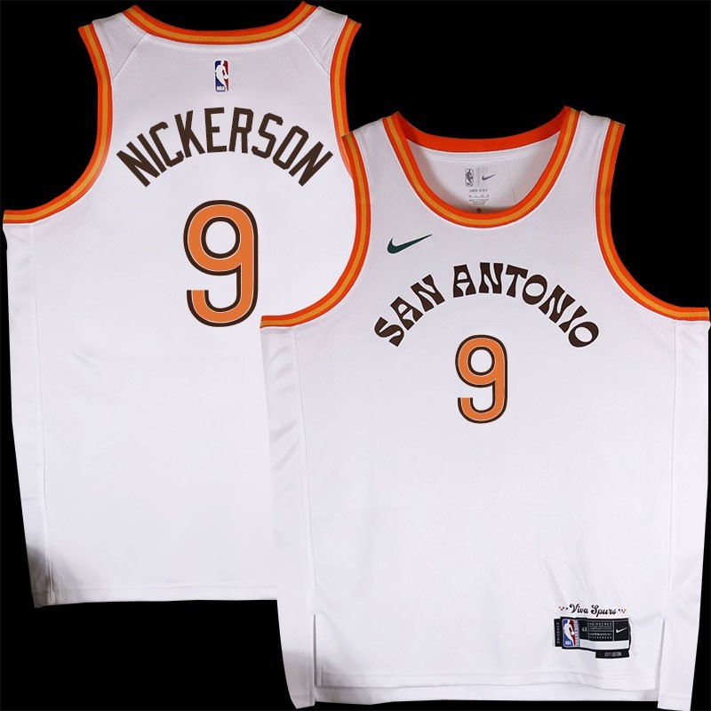 Spurs #9 Gaylon Nickerson 2023-2024 City Edition Twill Jersey