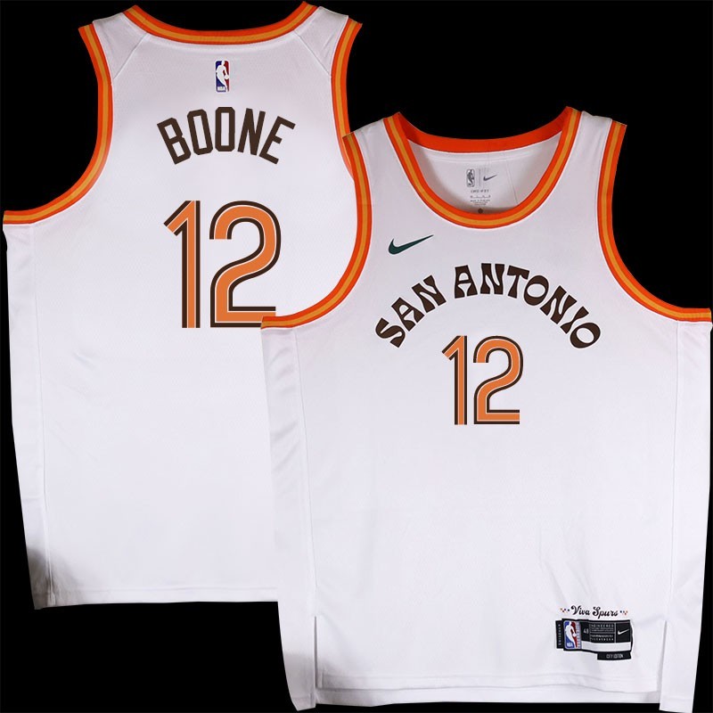 Spurs #12 Ron Boone 2023-2024 City Edition Twill Jersey