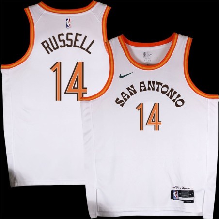 Spurs #14 Rubin Russell 2023-2024 City Edition Twill Jersey