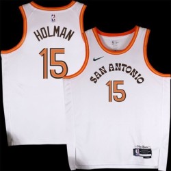 Spurs #15 Dennis Holman 2023-2024 City Edition Twill Jersey