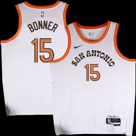 Spurs #15 Matt Bonner 2023-2024 City Edition Twill Jersey