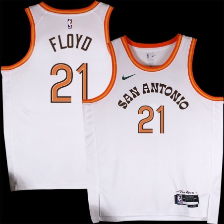 Spurs #21 Sleepy Floyd 2023-2024 City Edition Twill Jersey