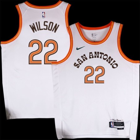 Spurs #22 Bobby Wilson 2023-2024 City Edition Twill Jersey