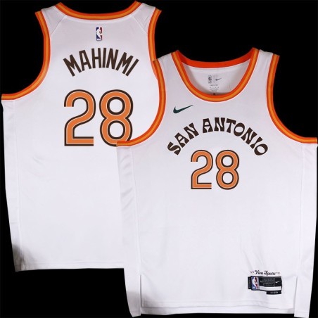 Spurs #28 Ian Mahinmi 2023-2024 City Edition Twill Jersey