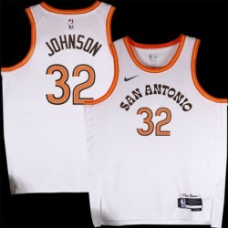 Spurs #32 Ed Johnson 2023-2024 City Edition Twill Jersey