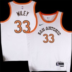 Spurs #33 Michael Wiley 2023-2024 City Edition Twill Jersey