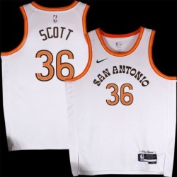 Spurs #36 Shawnelle Scott 2023-2024 City Edition Twill Jersey