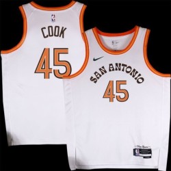 Spurs #45 Jeff Cook 2023-2024 City Edition Twill Jersey