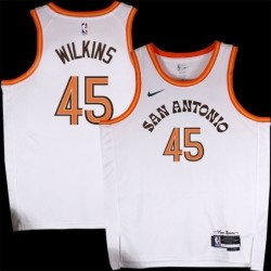 Spurs #45 Jeff Wilkins 2023-2024 City Edition Twill Jersey