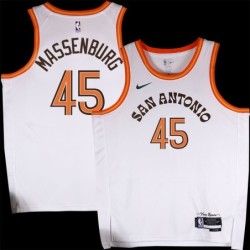 Spurs #45 Tony Massenburg 2023-2024 City Edition Twill Jersey