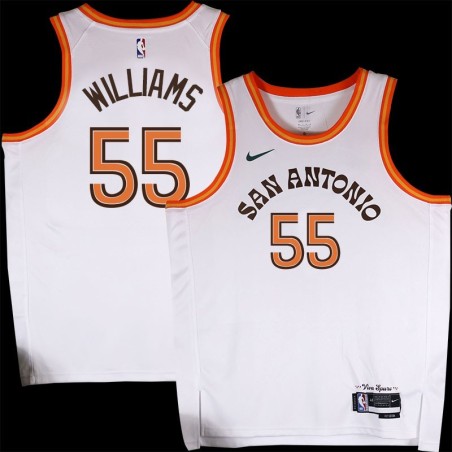 Spurs #55 Eric Williams 2023-2024 City Edition Twill Jersey