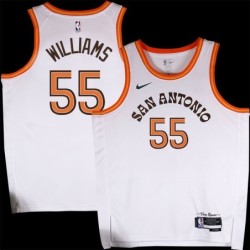 Spurs #55 Reggie Williams 2023-2024 City Edition Twill Jersey