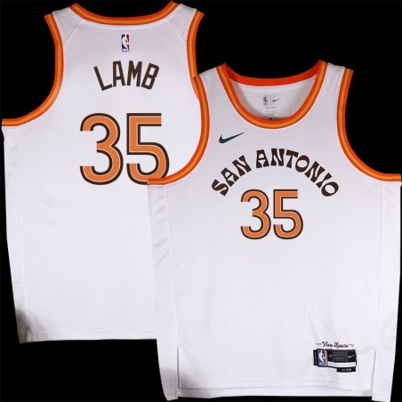 Spurs #35 Anthony Lamb 2023-2024 City Edition Twill Jersey