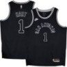 Spurs #1 Jason Hart Black Throwback Twill Jersey