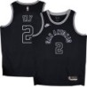 Spurs #2 Melvin Ely Black Throwback Twill Jersey