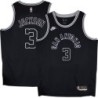 Spurs #3 Stephen Jackson Black Throwback Twill Jersey