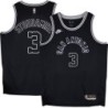 Spurs #3 Damon Stoudamire Black Throwback Twill Jersey