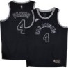 Spurs #4 John Paxson Black Throwback Twill Jersey