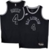 Spurs #4 Danny Green Black Throwback Twill Jersey