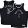 Spurs #5 Anthony Goldwire Black Throwback Twill Jersey