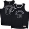 Custom Spurs Your Name/Number Black Throwback Twill Jersey